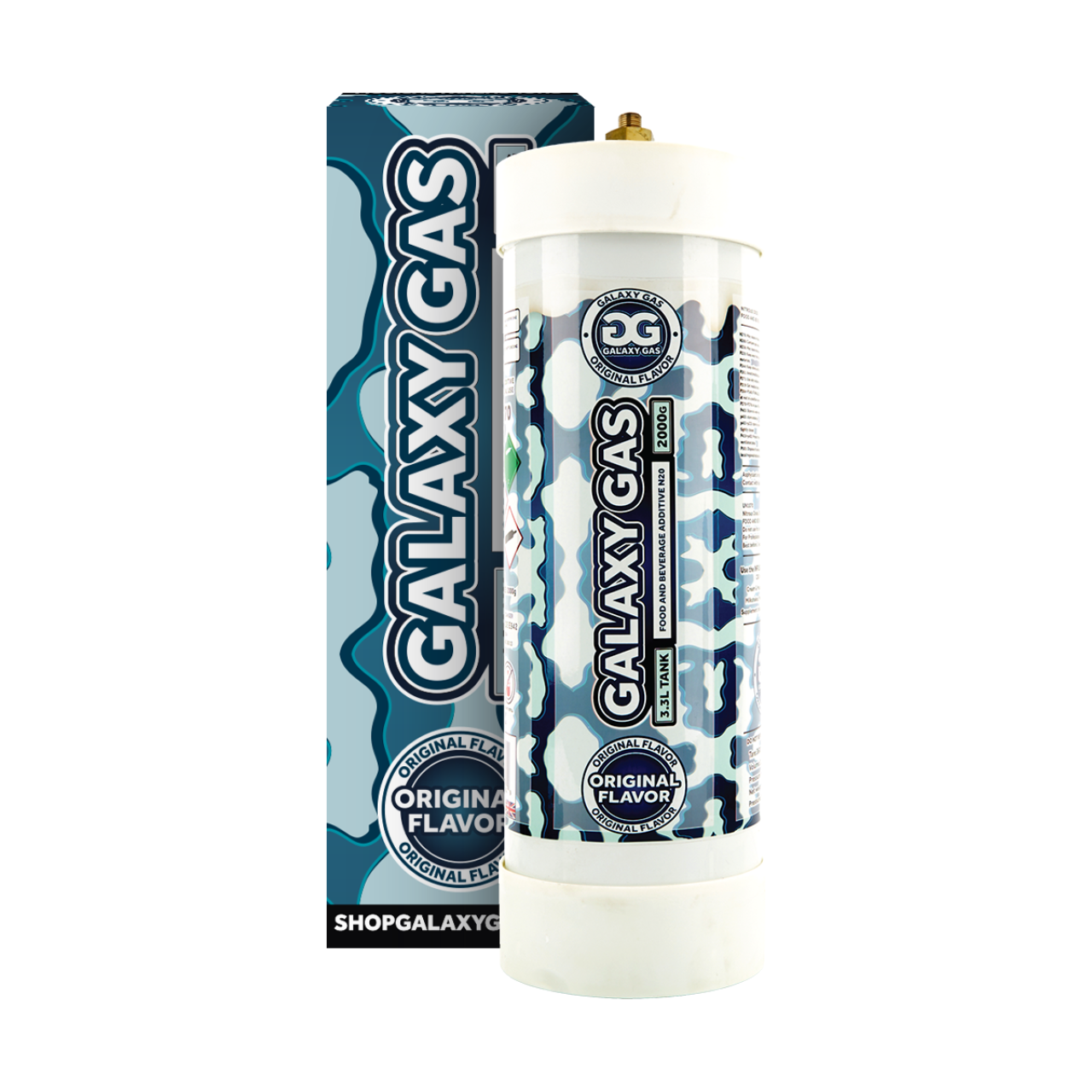 GALAXY GAS whipped cream original flavor 3.3L tanks
