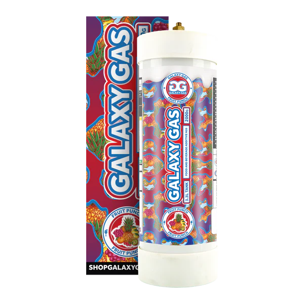 Galaxy Gas fruit punch box of 2 3.3L tank