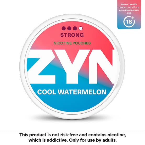 Zyn cool watermelon medium and strong roll of 5 tents