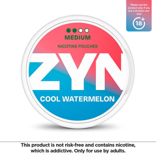 Zyn cool watermelon medium and strong roll of 5 tents