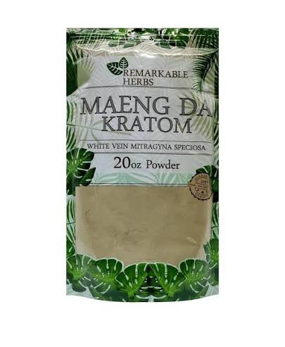 Remarks herbs MENG DA KRATOM POWDER 20oz white vien